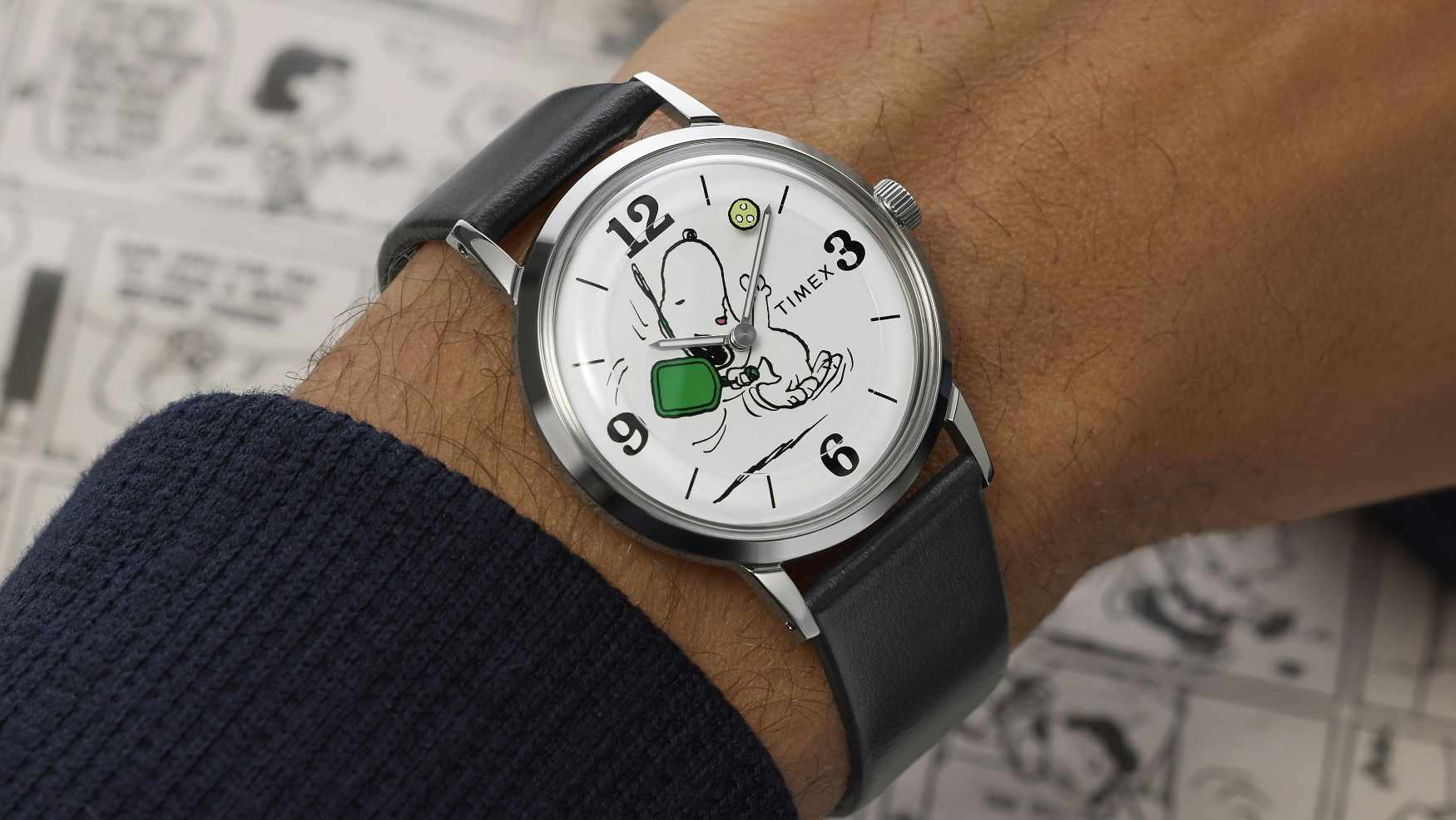 Snoopy’s got his racket ready to serve in new pickleball themed Timex x Peanuts collection