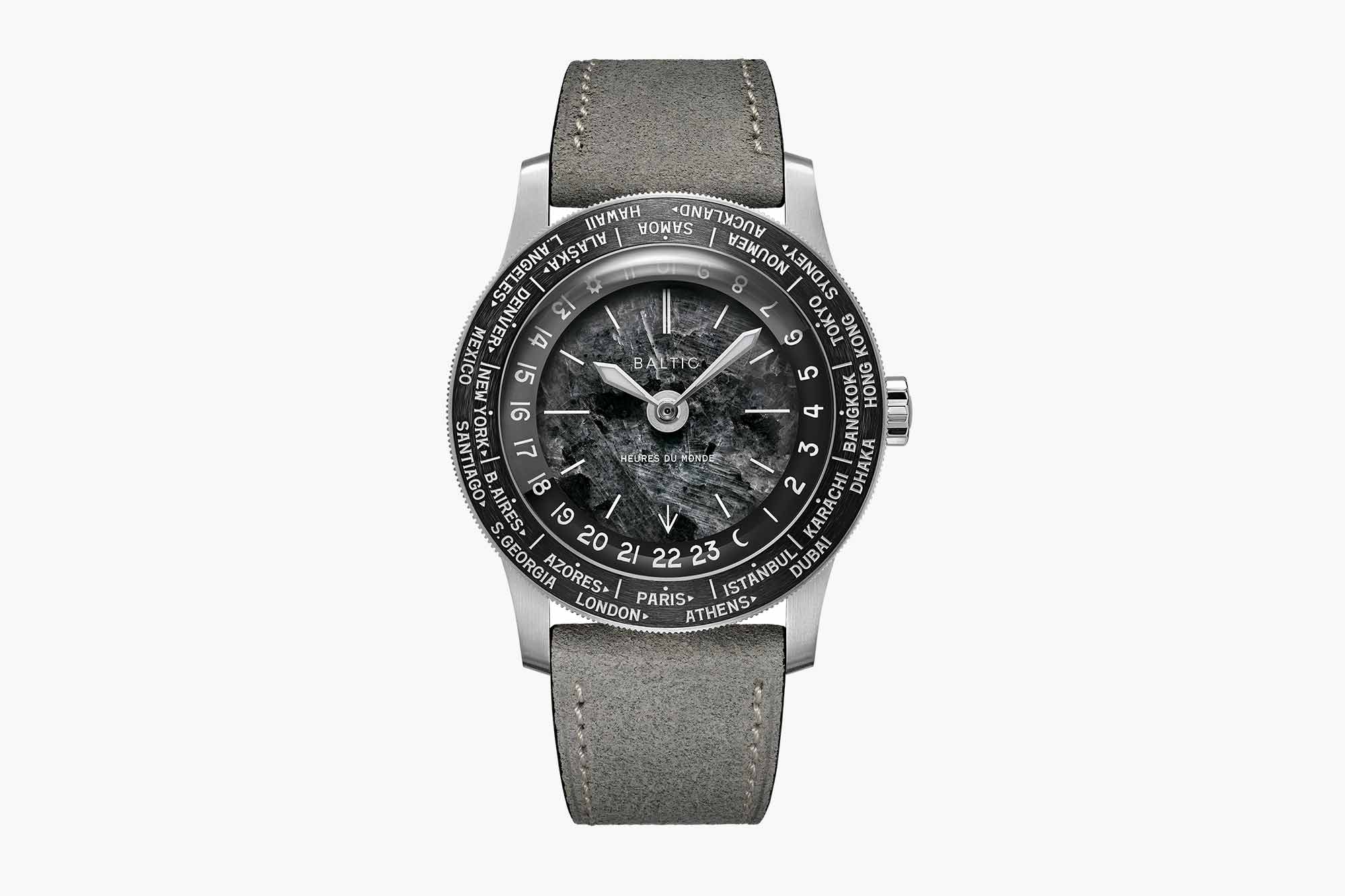 Baltic Introduces the Heures du Monde Worldtimer, with Three Stone Dial Options