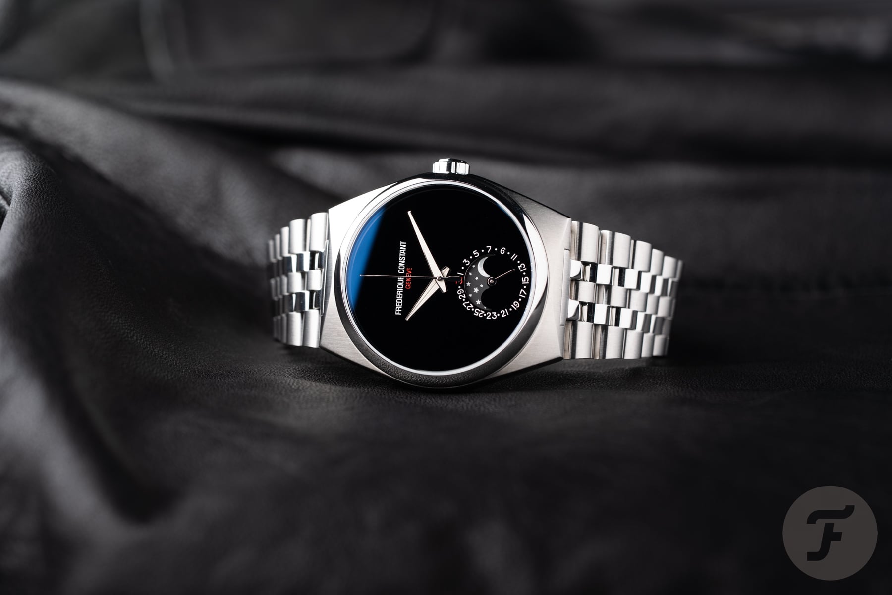 Hands-On With The Limited-Edition Time+Tide × Frederique Constant Highlife Moonphase Date Manufacture Onyx Moon